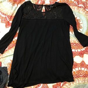 Tee with lace detailing